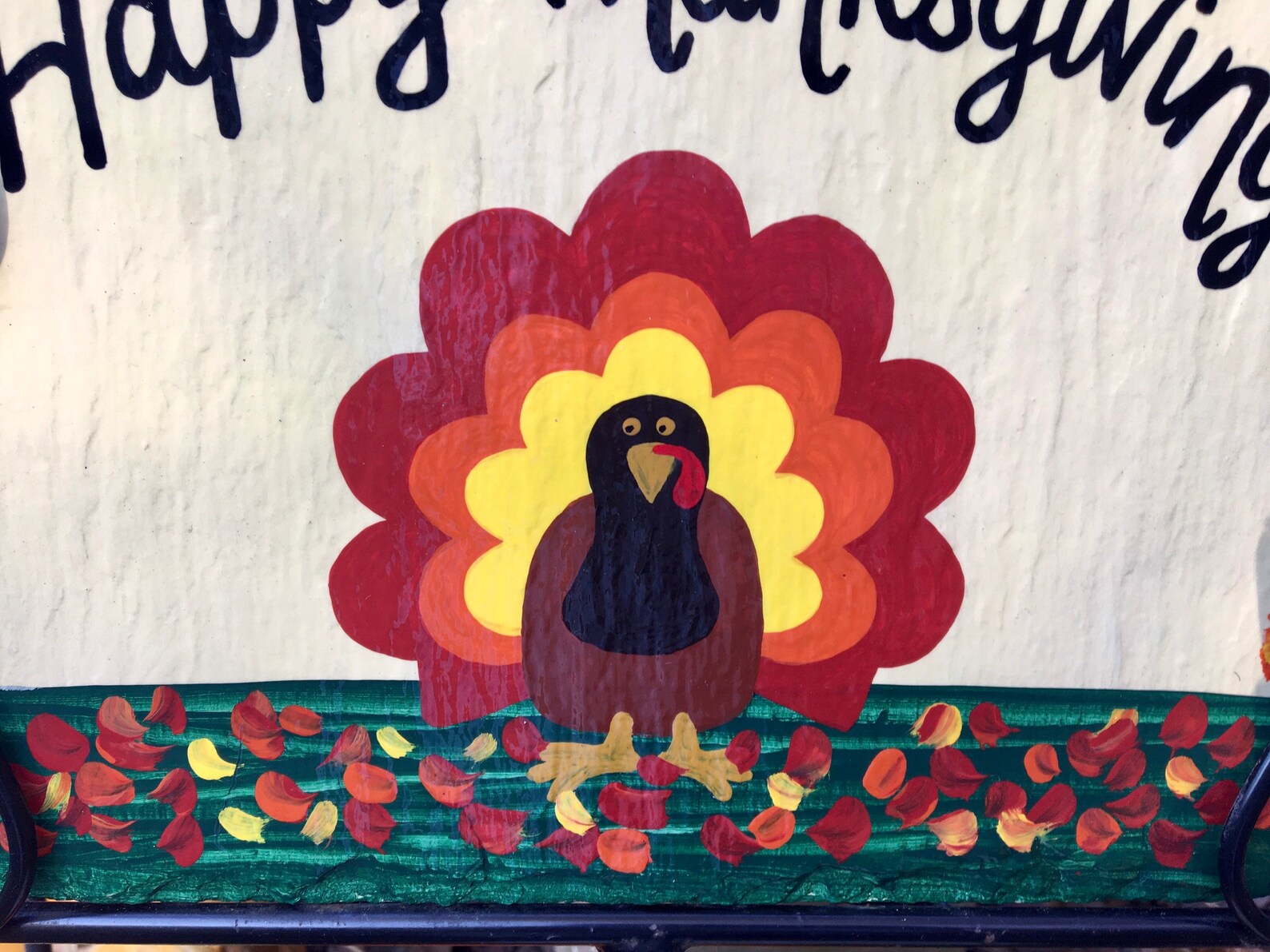 Thanksgiving dish with hibiscus