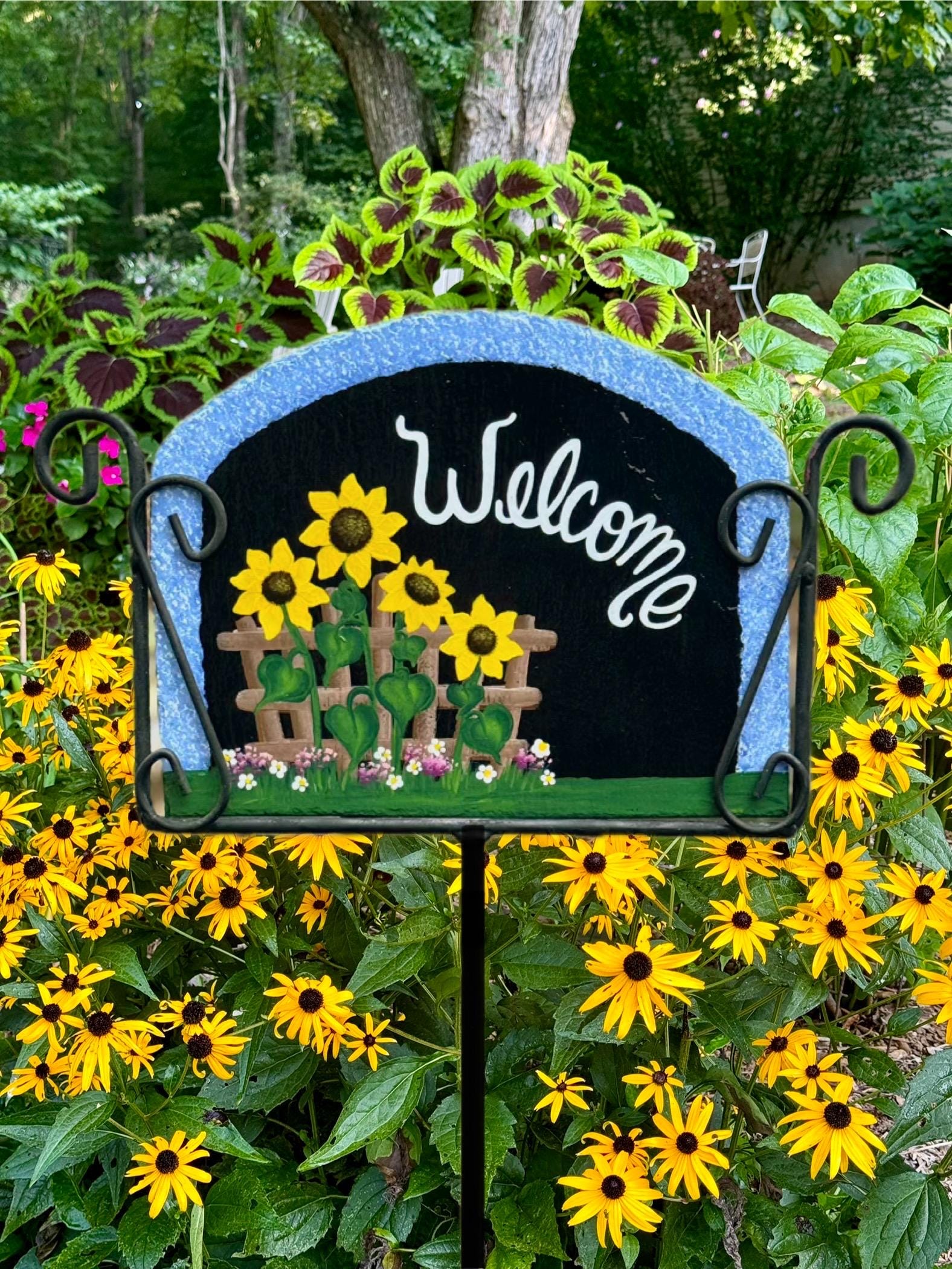 Painted Garden Slates - Etsy