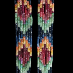 Collar de cuentas 100% naturales multicolor esmeralda, zafiro, rubí, pilina, cuentas de 3,4,5 mm.