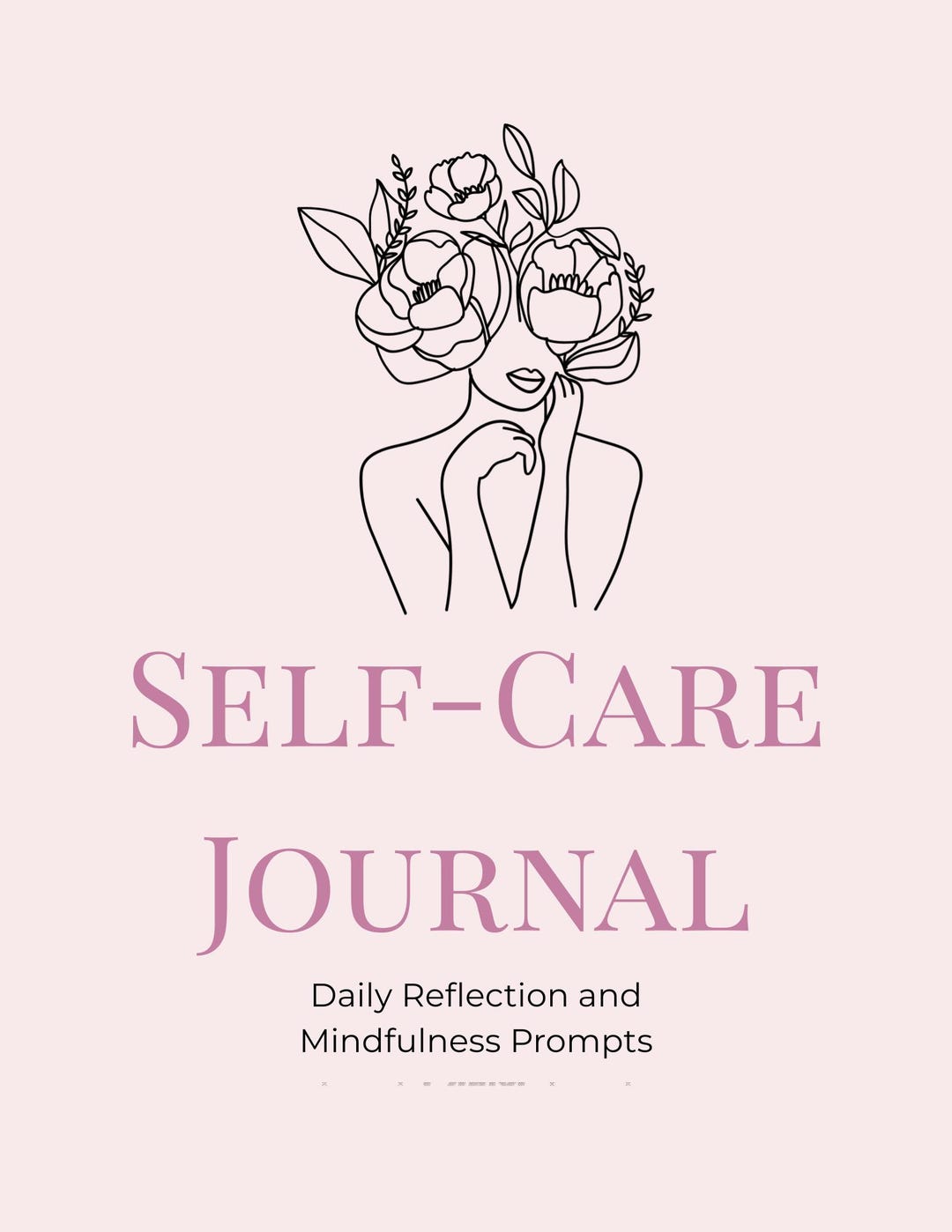 Self-care Daily Reflection Printable Journal | Minimal Aesthetic ...