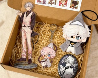 Witch Hat Atelier Character Qifrey Plush Doll Gift Box –Witch Hat Atelier Anime Gift Set