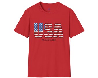 FIFAワールドカップ2026 アメリカ国旗Tシャツ | サッカーファンTシャツ