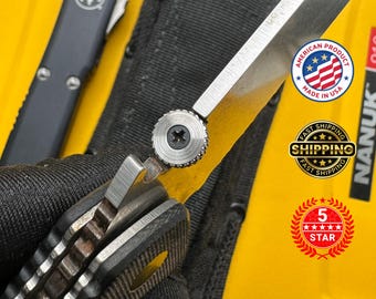Replacement Thumb Disc For Emerson Knives GRINDED EDGE TITANIUM