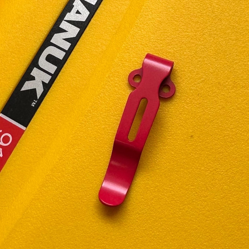 Clip de bolsillo Zero Tolerance de repuesto ZT 0640 0920 0308 0620 0630 Clip de bolsillo de transporte profundo (ROJO) imagen 2