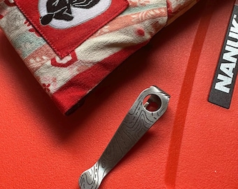 Spyderco Knives Replacement Pocket Clip TITANIUM ETCHED, Deep Carry, Custom Spyderco Check List For Compatible Spyderco Models