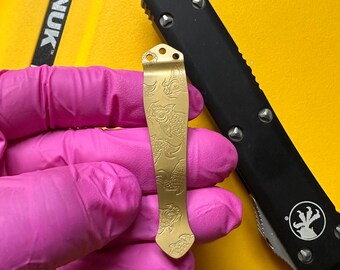 Clip de bolsillo de titanio para cuchillos Emerson LUCKY COY Mejoras personalizadas para cuchillos Emerson (Opciones de color)