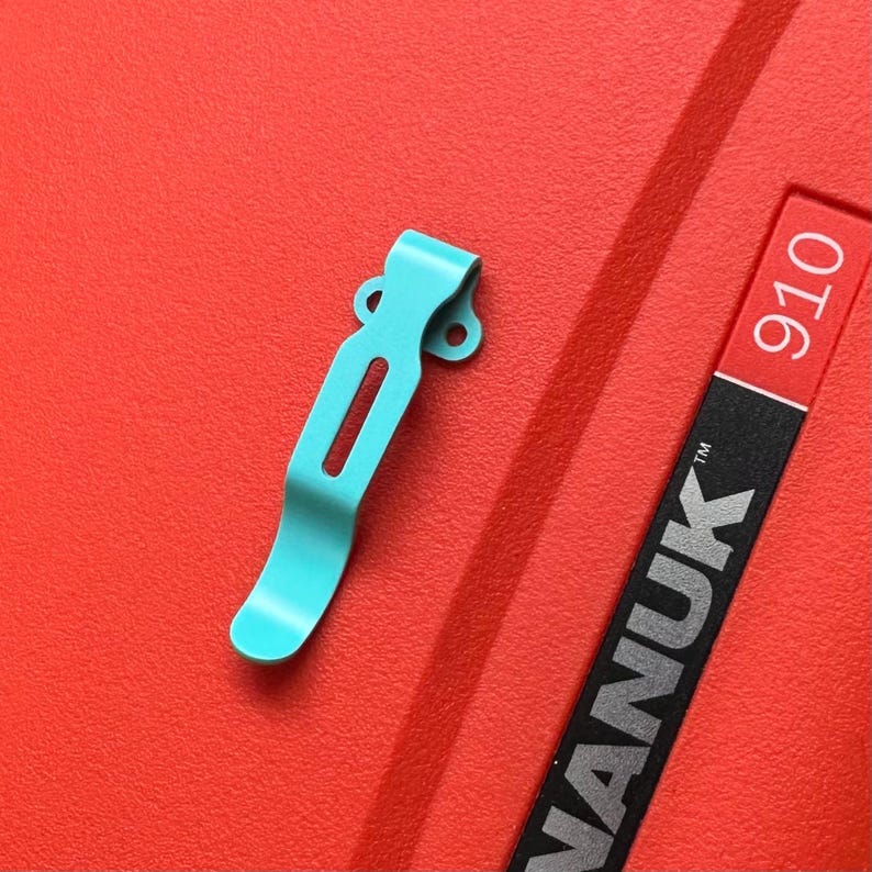 Replacement Pocket Clip For Emerson Knives Deep Carry Pocket Clip Custom Knives Emerson Knife Upgrades (SKY BLUE) image 1