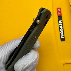 Cold Steel Knives, Civivi, Kizer, WE Knives, Ontario Rat Knife • 1x Replacement Thumb Stud BRASS BALL Double Sided