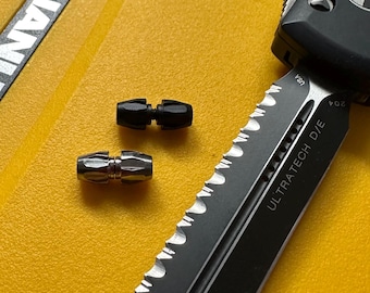 PREMIUM CUT TITANIUM Thumb Stud, Knife Making Supplies Custom Knife Building Custom Thumb Stud (Colour Options)