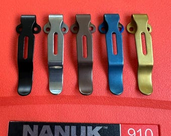 Emerson Commander, A-100, CQC, Seax, Karambit, Elvia, Sheepdog, Com-Seven, Bulldog, Gentleman Jim + More Replacement Pocket Clip, Deep Carry