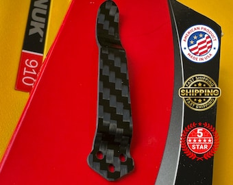 Paramilitary 2, Para 3, Delica 4, Endura 4, Manix 2, Yojimbo 2 y más cuchillos Spyderco Clip de bolsillo de fibra de carbono
