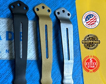 Benchmade Titanium Pocket Clip Replacement for Benchmade Knives