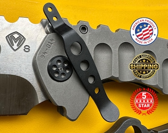 XM-18 XM-24 Clip de poche Hinderer en titane pour couteaux Hinderer