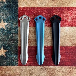 Emerson Commander, A-100, CQC, Seax, Karambit, Elvia, Sheepdog, Com-Seven, Bulldog + More TITANIUM Pocket Clip for Emerson Knives image 1
