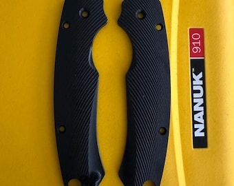 Spyderco Paramilitary 2 (G-10) GRIPPED OFF-SET Replacement Scales Colour Options