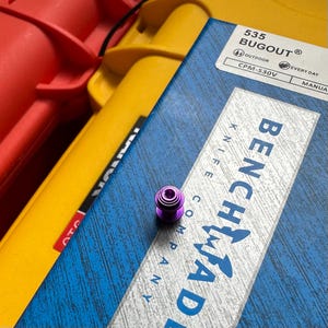 Replacement Axis Lock For Benchmade Mini Bugout 533, Bugout 535, Bailout 537 PURPLE TITANIUM Custom Benchmade Knives