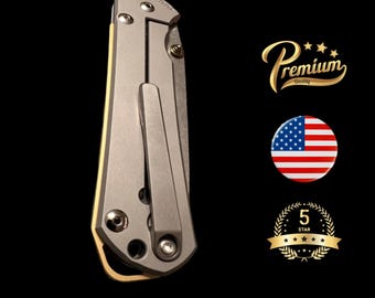 Grand espaceur arrière en titane Sebenza 21/31 de Chris Reeve