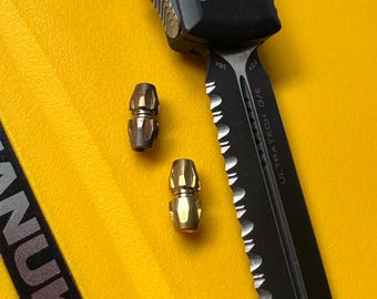 Custom Knife Thumb Stud TITANIUM PREMIUM CUT Thumb Stud for Knife Making Knife Hardware (Colour Options)