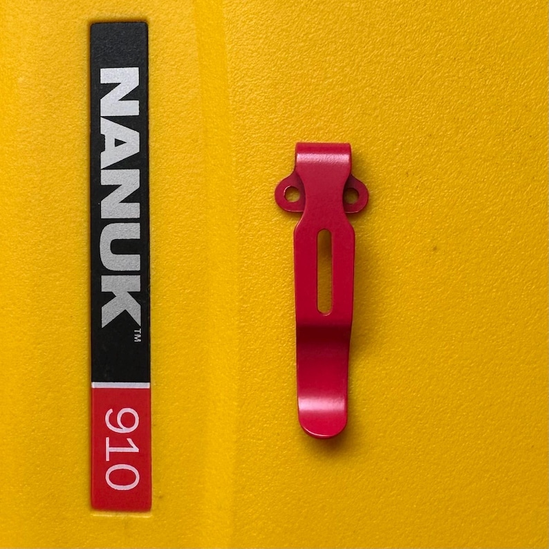 Clip de bolsillo Zero Tolerance de repuesto ZT 0640 0920 0308 0620 0630 Clip de bolsillo de transporte profundo (ROJO) imagen 1