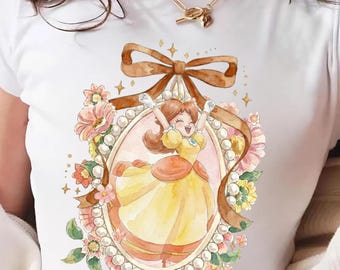 Retro Coquette Bow Daisy Super Mario Shirt, Nintendo Mario Daisy Luigi, Epic Universe Baby Tee Crop Tank, Mario Birthday Shirt, Women Shirt