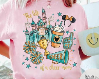 Customize Colors The Life of a Cheer Mom shirt, Disney UCA All Star Nationals 2026 shirt, Mickey Minnie Cheerleading and Dance Championships