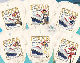 Personalized Pixar Day at Sea Disney Cruise Shirt, Let's Cruise, Disney Fantasy Pixar Cruise 2026, Toy Story Inside Out Family Cruise Trip