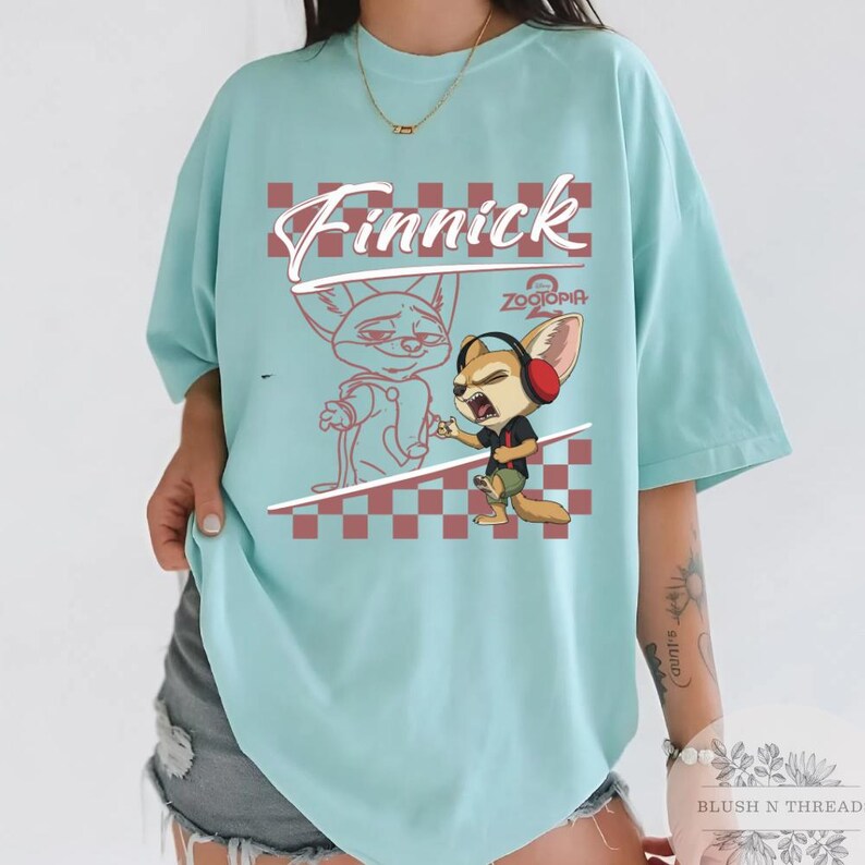 All Characters Disney Zootopia 2 Shirt, Judy Hopps Nick Gary Nibbles Bogo Shirt, Zootopia Mickey Balloons Tee, Disney Family Matching Tee image 11