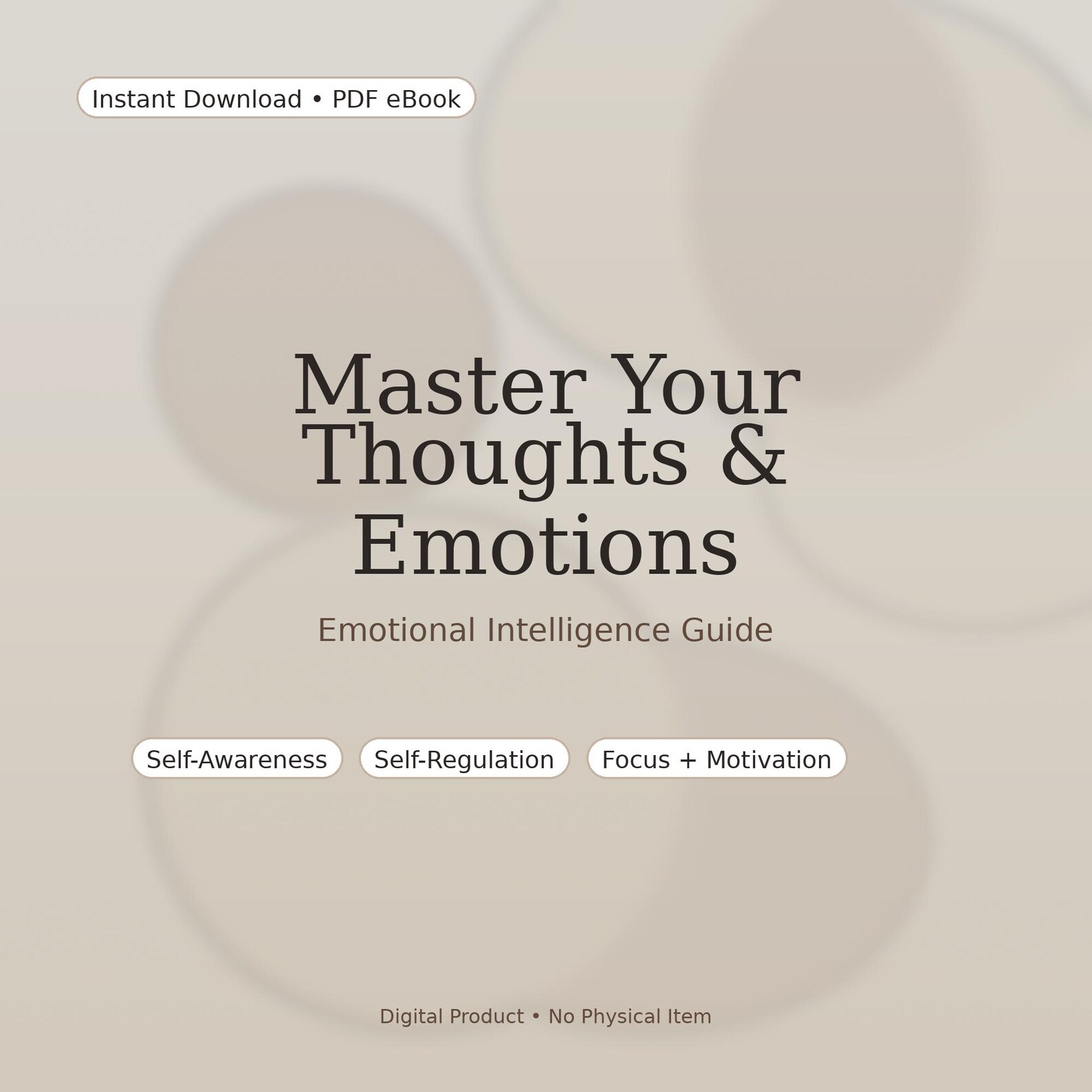 Emotional Intelligence Workbook: Master Your Thoughts & Emotions | Self ...