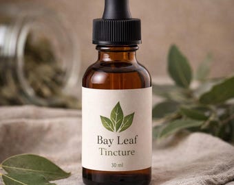 Tintura di foglie di alloro (30 ml) / Estratto di erbe / Laurus Nobilis / Pianta naturale / Rimedio tradizionale