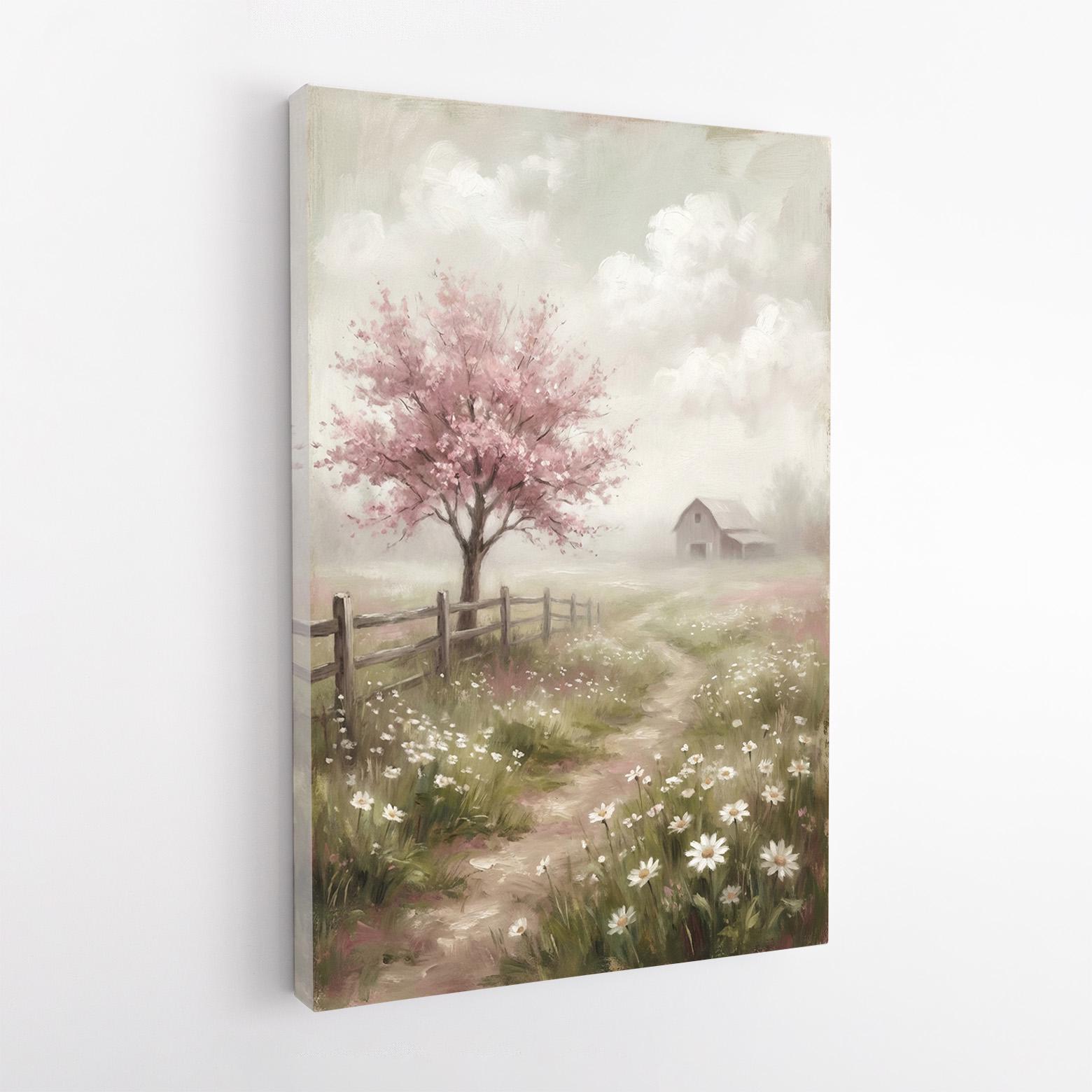 Spring Farmhouse Printable Wall Art | Rustic Country Cottage With ...