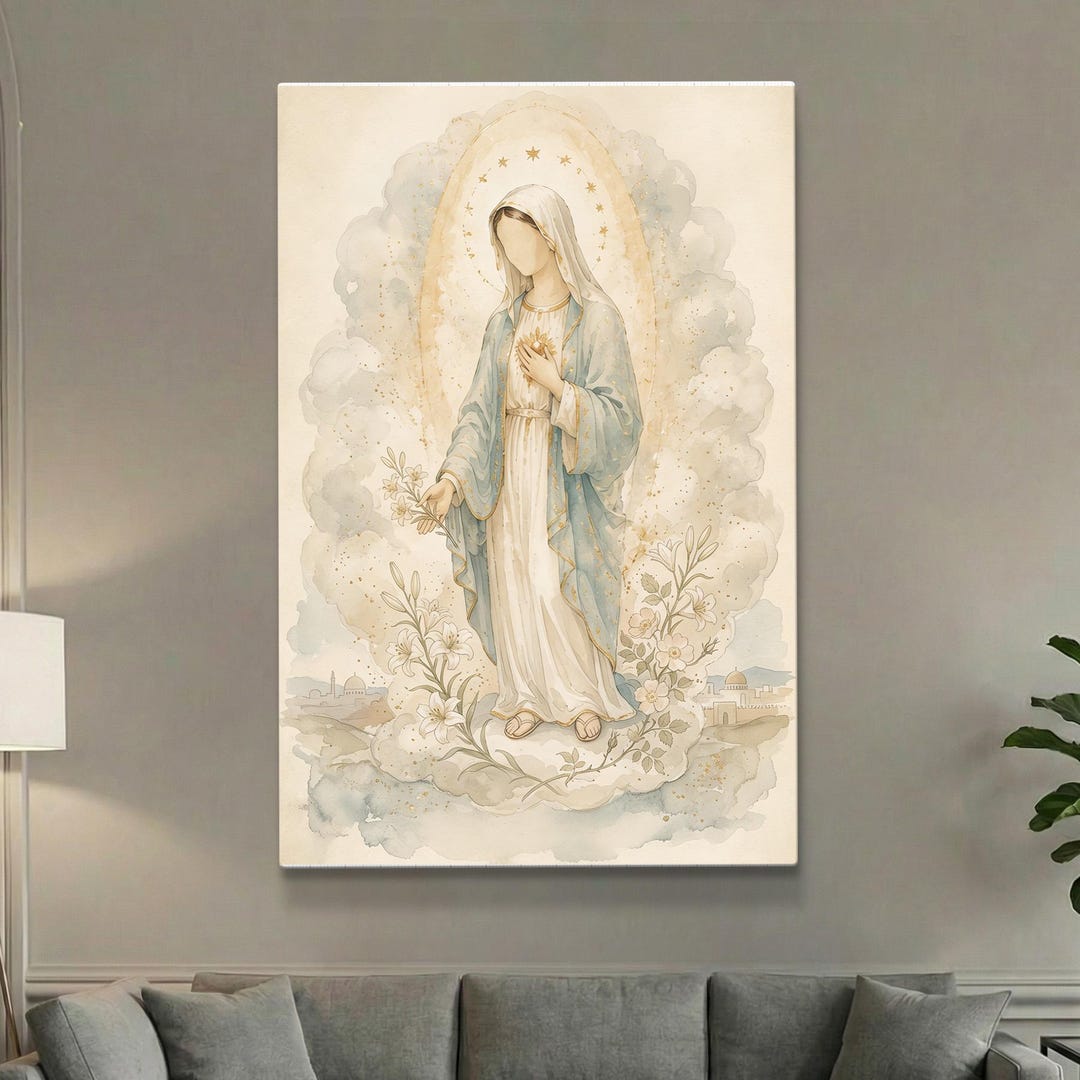 Virgin Mary Poster | Our Lady of Guadalupe Watercolor | Catholic Gift ...