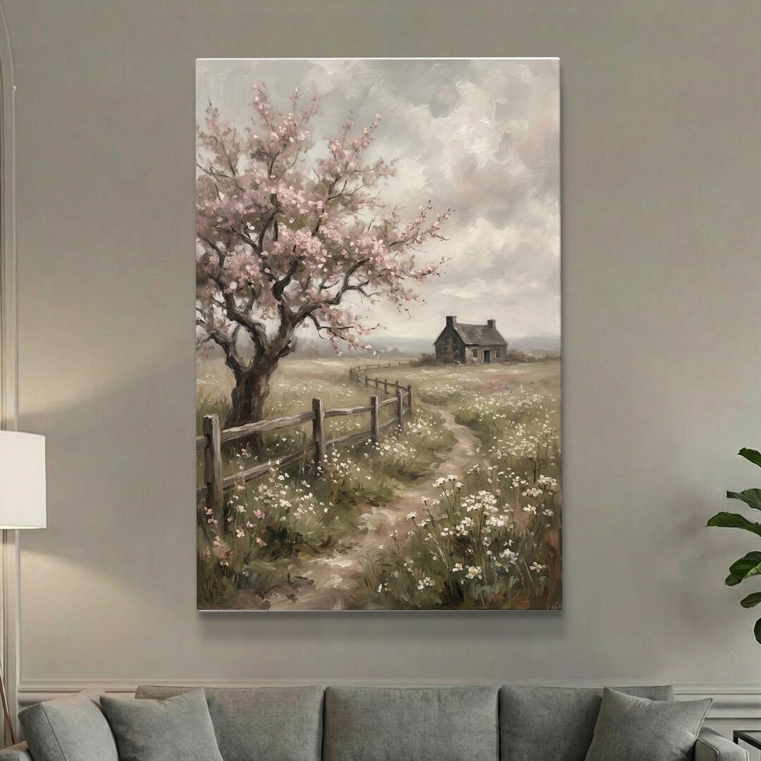 Spring Farmhouse | Printable Wall Art | Rustic Country | Cottage With ...