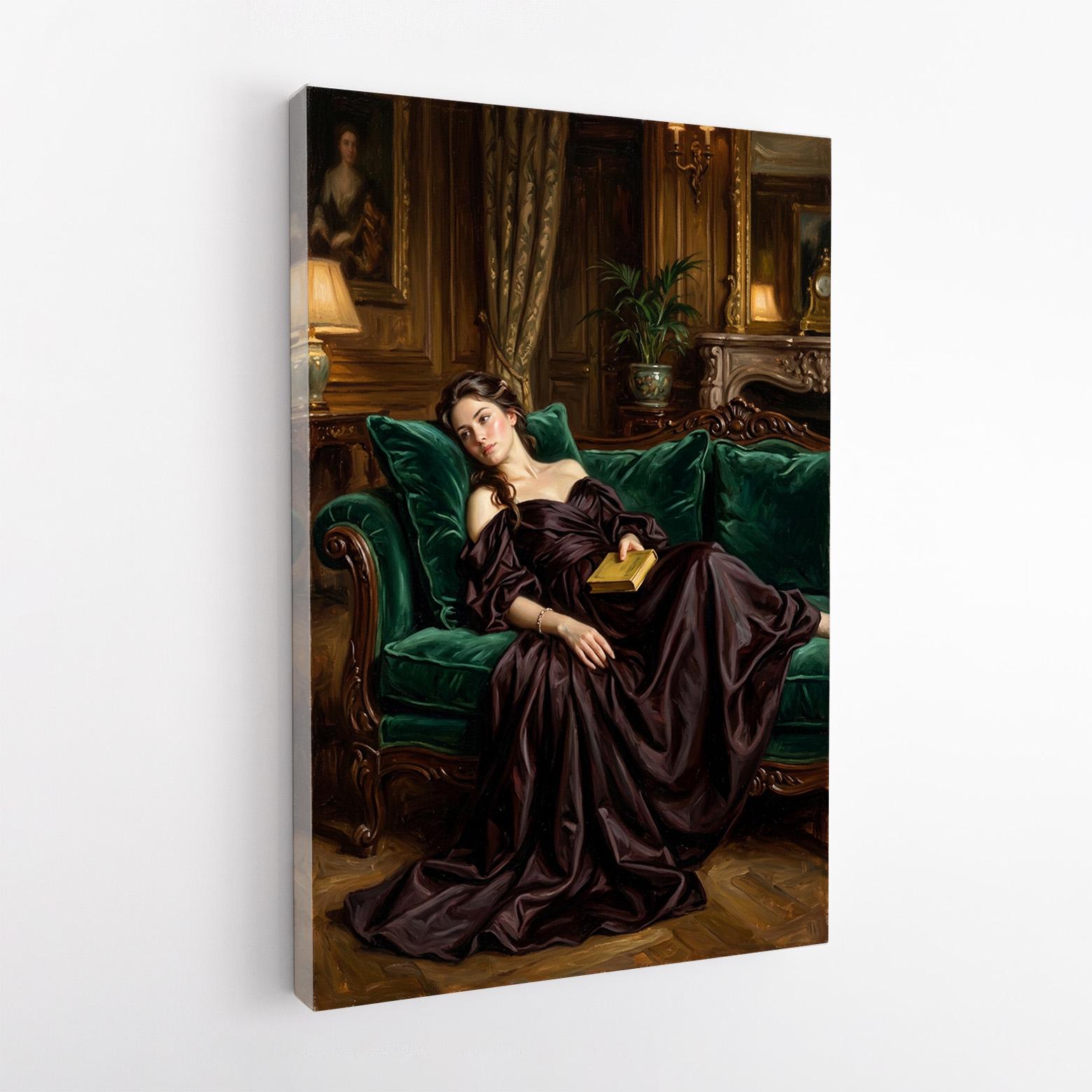 Vintage Art Print | Decadent Young Woman | Victorian Woman Portrait ...