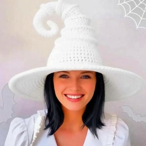 Crochet Witch Hat Pattern Bundle, Twisted Halloween, Adult & Child Sizes, Spooky Fantasy Costume Accessory