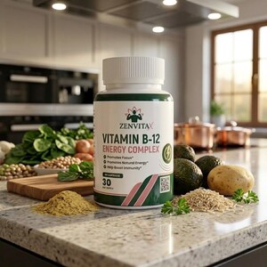 Vitamine B12-energiecomplex – natuurlijke boost voor focus, helderheid en vitaliteit – veganistisch en glutenvrij energiesupplement