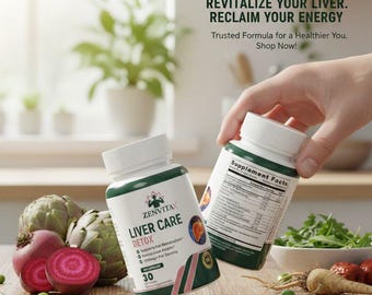 Liver Detox Supplement - Milk Thistle, Artichoke & Beetroot - 60 Capsules