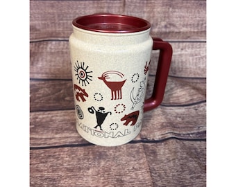 Vintage Whirley Grand Canyon National Park Reisebecher Petroglyph Becher USA