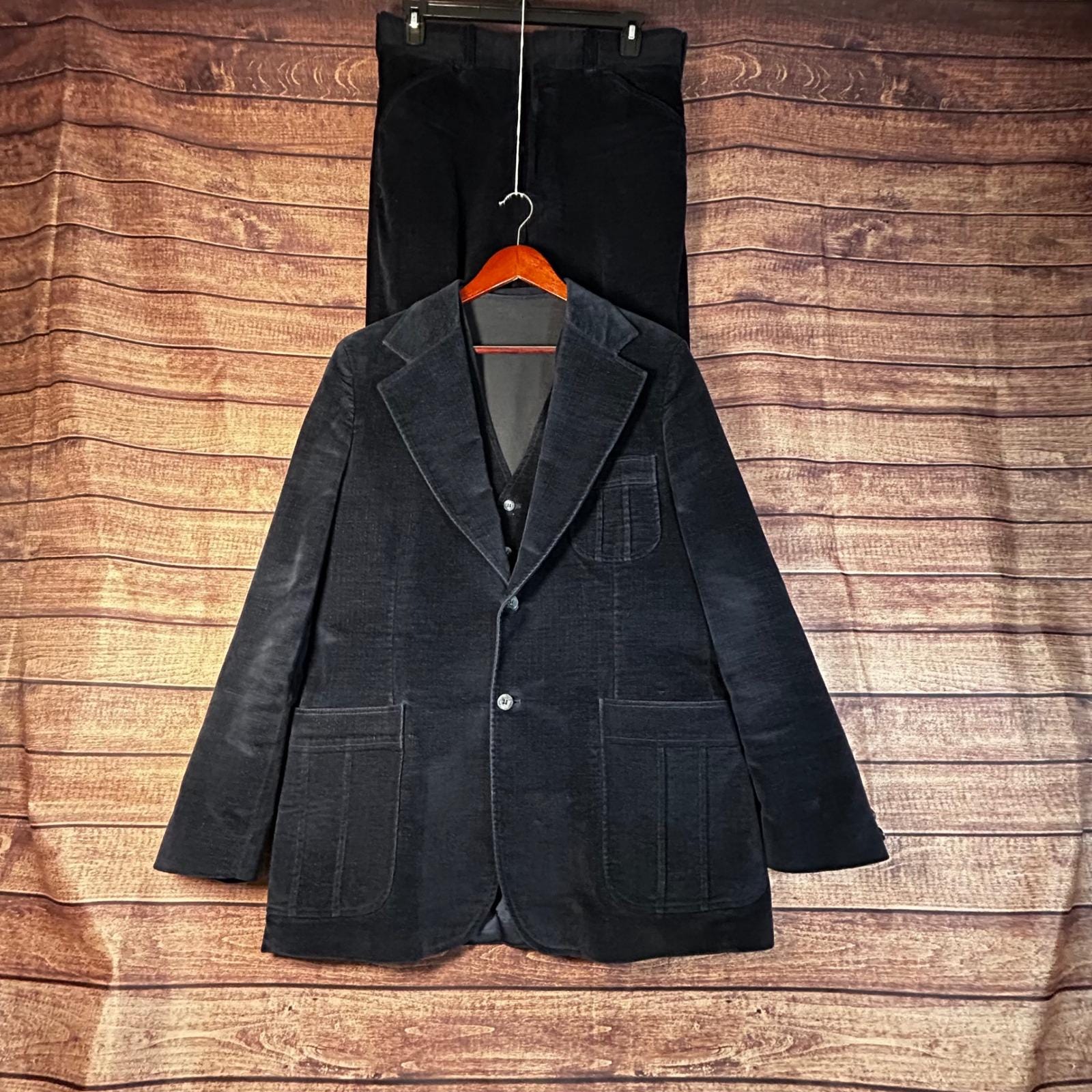 70s Velvet Blazer Mens - Etsy