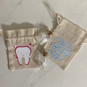Tooth Fairy Bag, Tooth Jar, Tooth Fairy Pillow