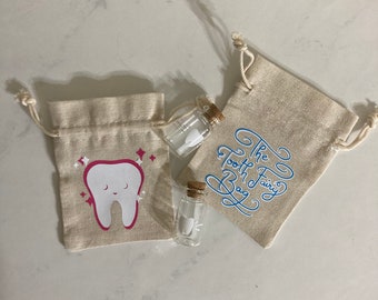 Tooth Fairy Bag, Tooth Jar, Tooth Fairy Pillow