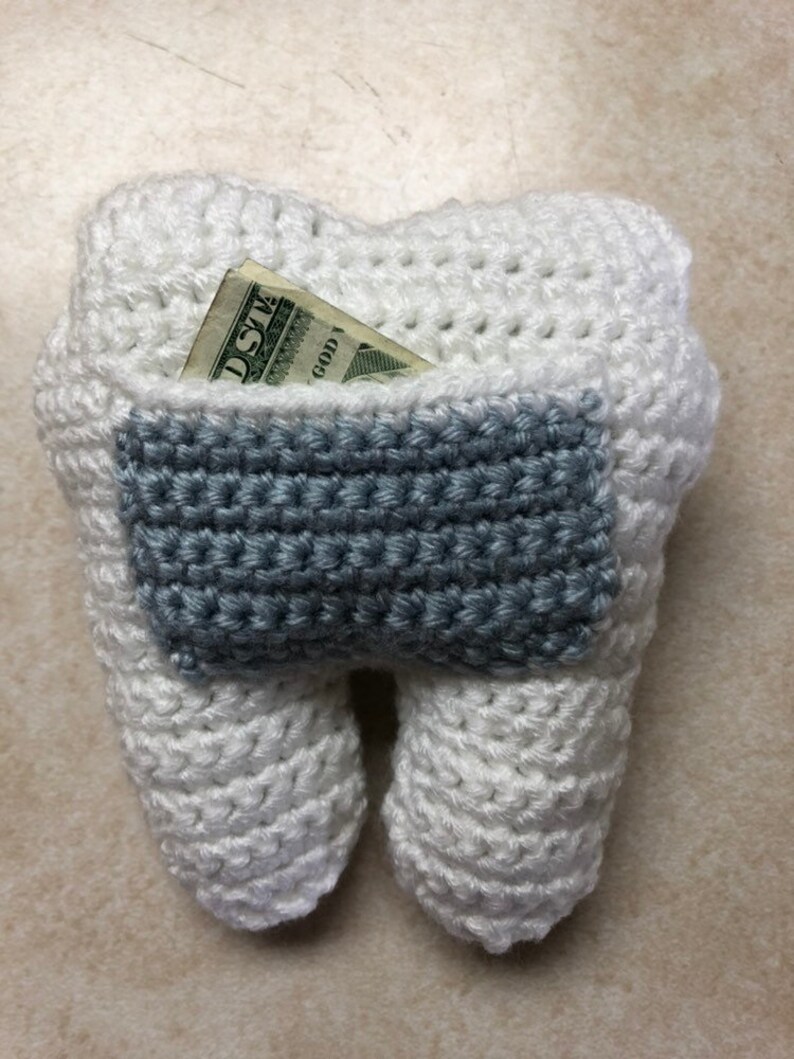 Tooth Fairy Pillow, Crochet Tooth Fairy Pillow