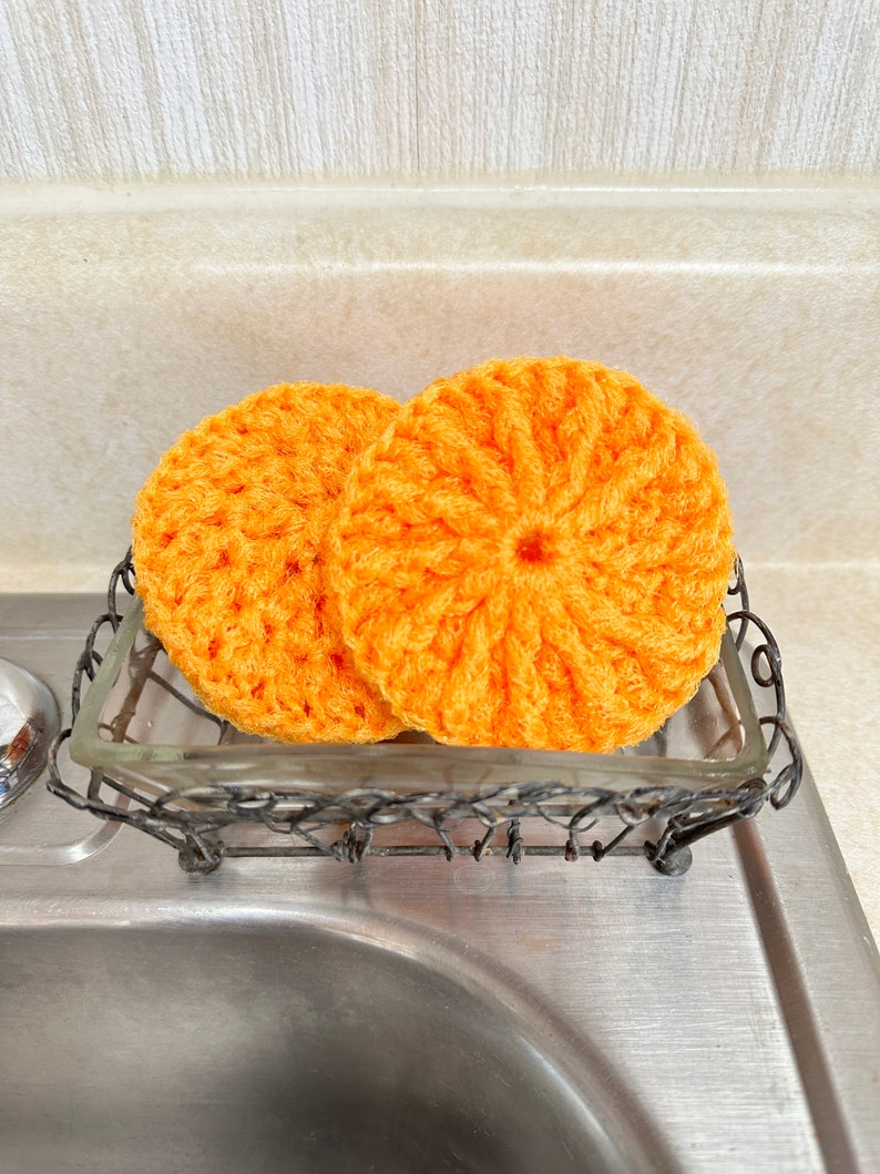 Dish Scrubbie, Nylon Scrubber, Pot Scrubby, Round Dish Scrubby image 4