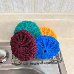 Dish Scrubbie, Nylon Scrubber, Pot Scrubby, Round Dish Scrubby image 7