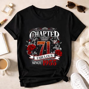 Regalo de cumpleaños número 71 para mujer, capítulo 71 desde 1955, diamante personalizado para reina de cumpleaños.