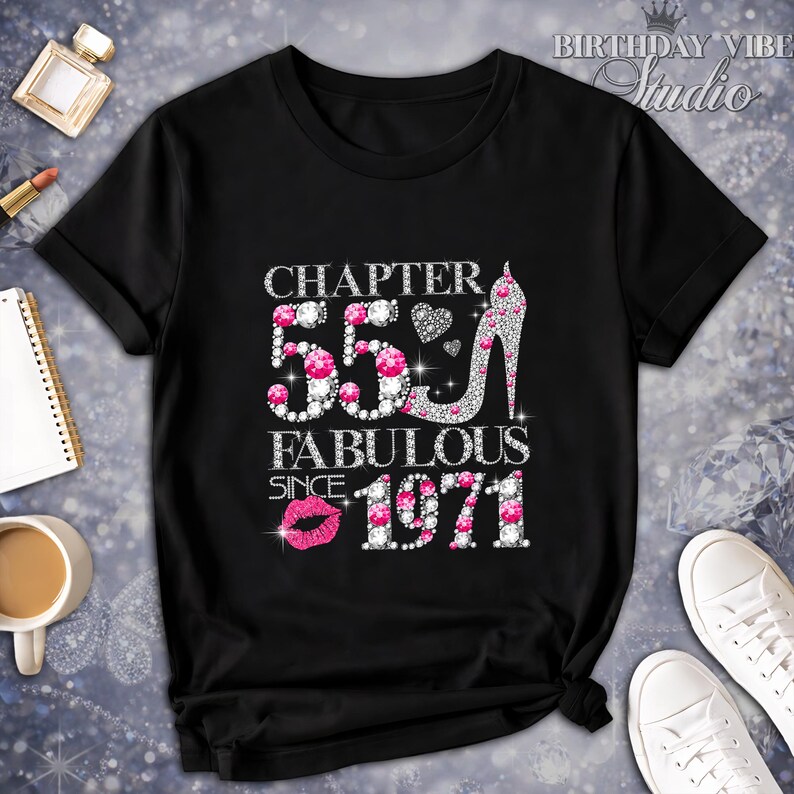 55th Birthday PNG Bundle, Chapter 55 Since 1971 Designs, Birthday ...