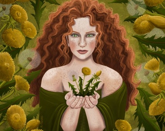 Dandelion Queen 11” x 14” Art Print