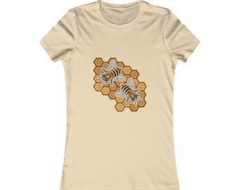 Geometric Honeycomb Bee Women's Tee