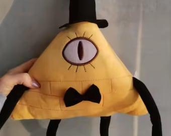 Bill Cipher plush,  Gravity Anime Falls Soft plush, Gift for her