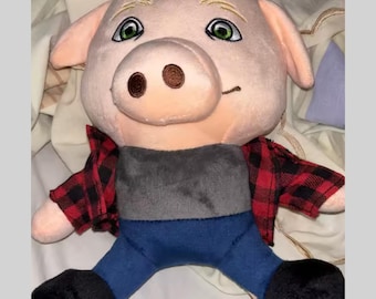 John Pig Plush, Cute Porks Pig Plush, Gift for her