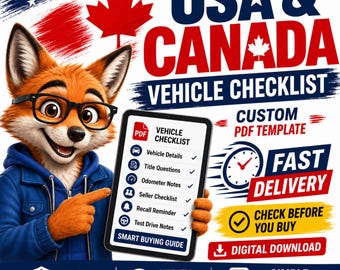 Custom Used Vehicle Checklist  VIN  | Fast Delivery
